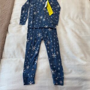 Kids Blue Snowflake Pajamas